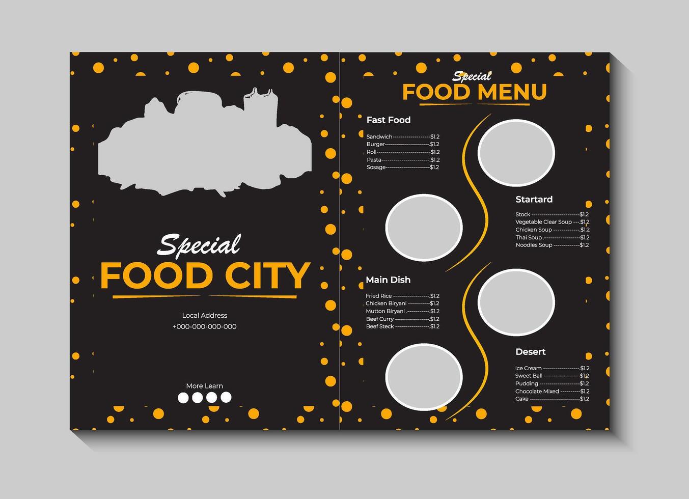 Restaurant Food Menu Design vector