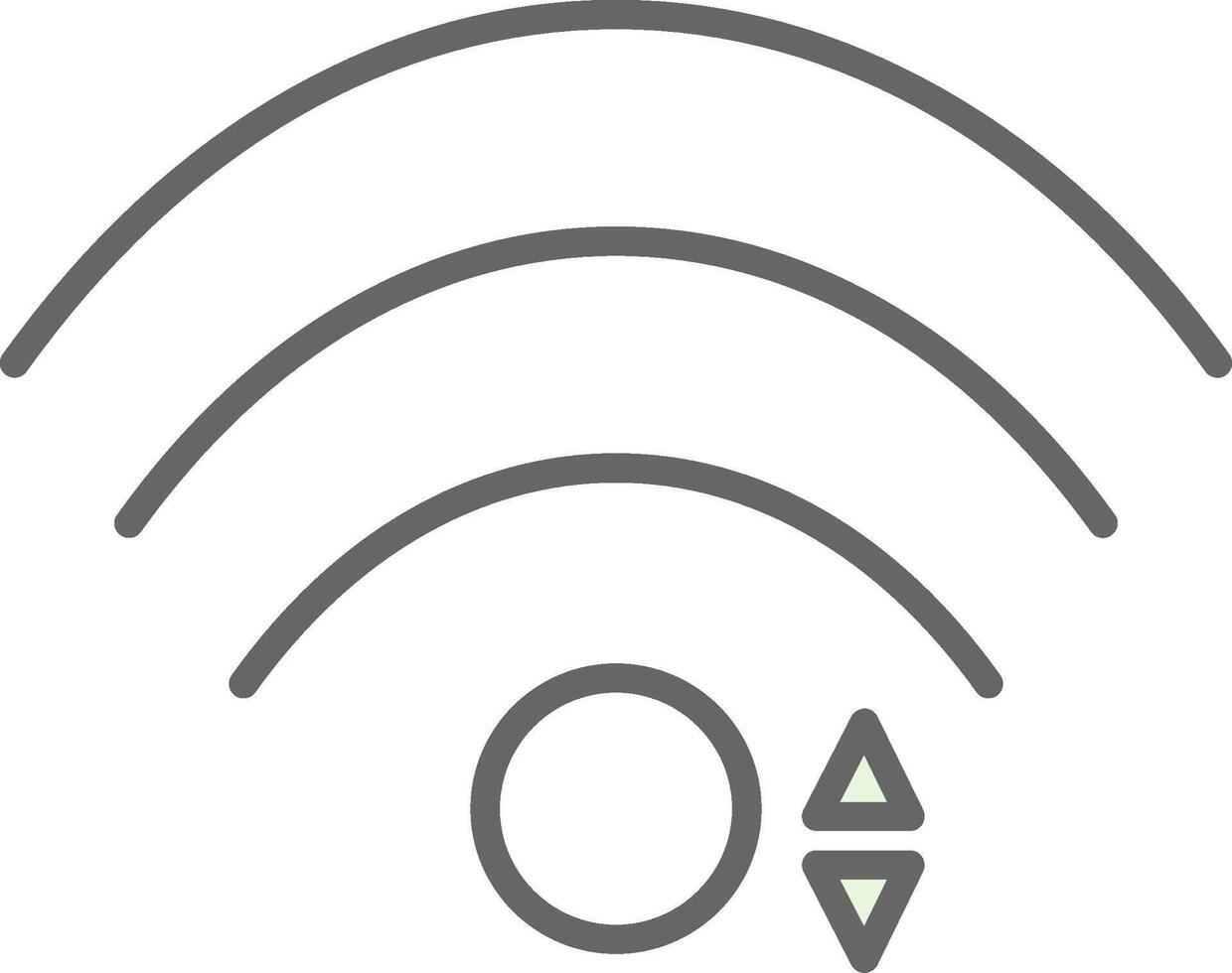 Wifi Fillay Icon Design vector