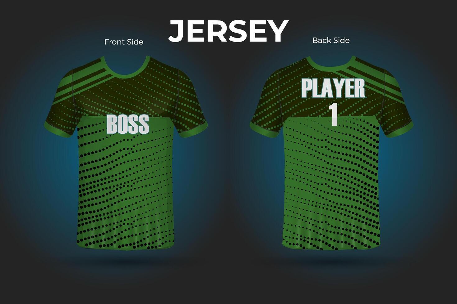 Jersey design sublimation t shirt template vector