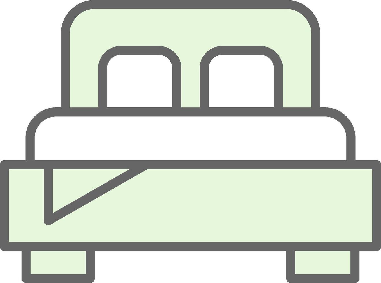 Bedroom Fillay Icon Design vector