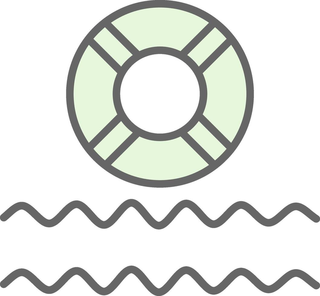 Life Saver Fillay Icon Design vector