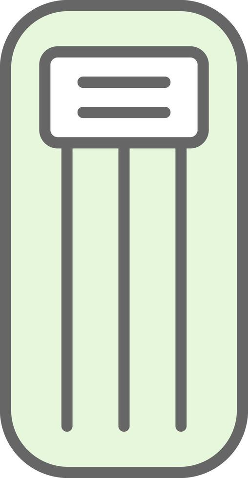 Beach Mattress Fillay Icon Design vector