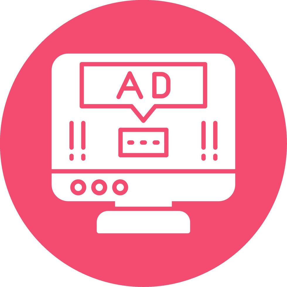Ad Pop Up Multi Color Circle Icon vector