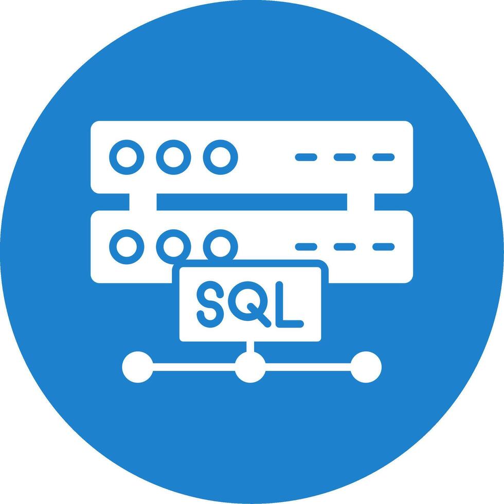 Sql Multi Color Circle Icon vector