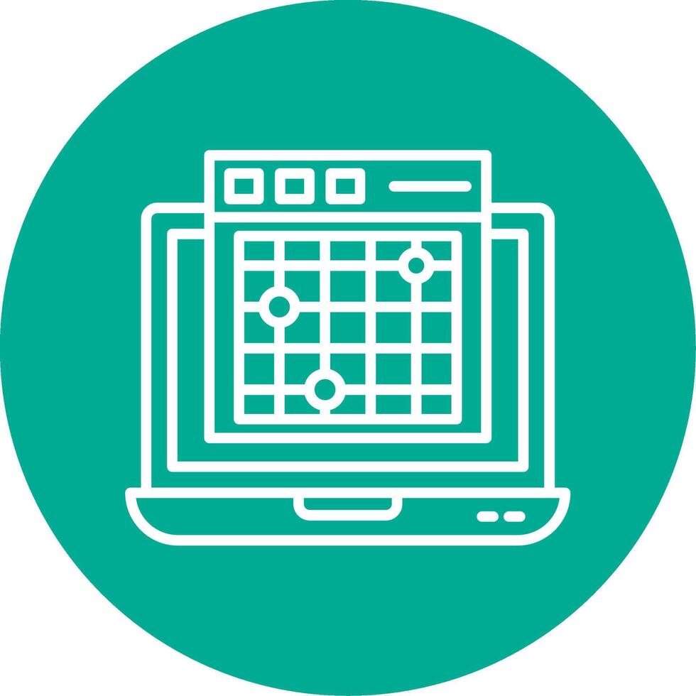 Heatmap Multi Color Circle Icon vector