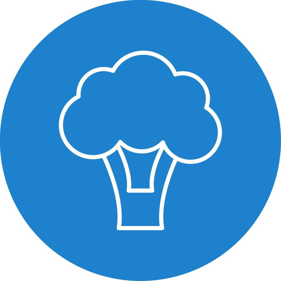 Broccoli Multi Color Circle Icon vector
