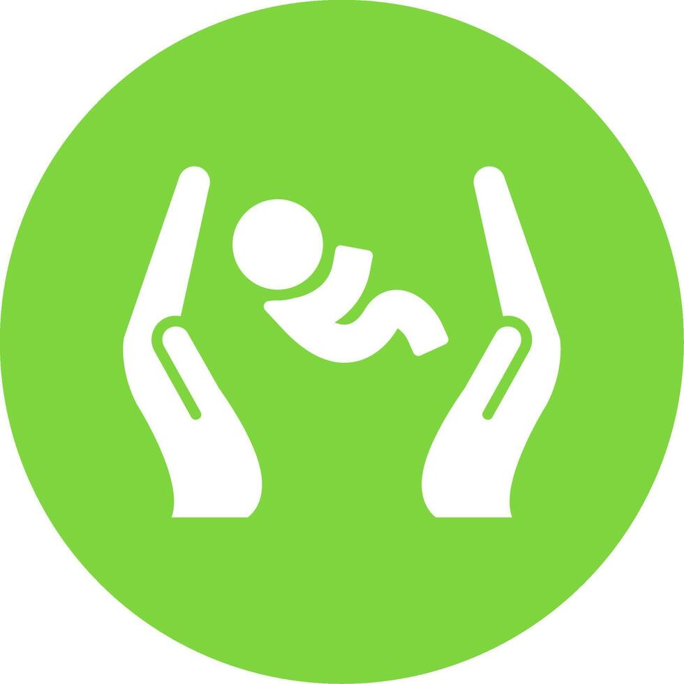 Postnatal Care Multi Color Circle Icon vector