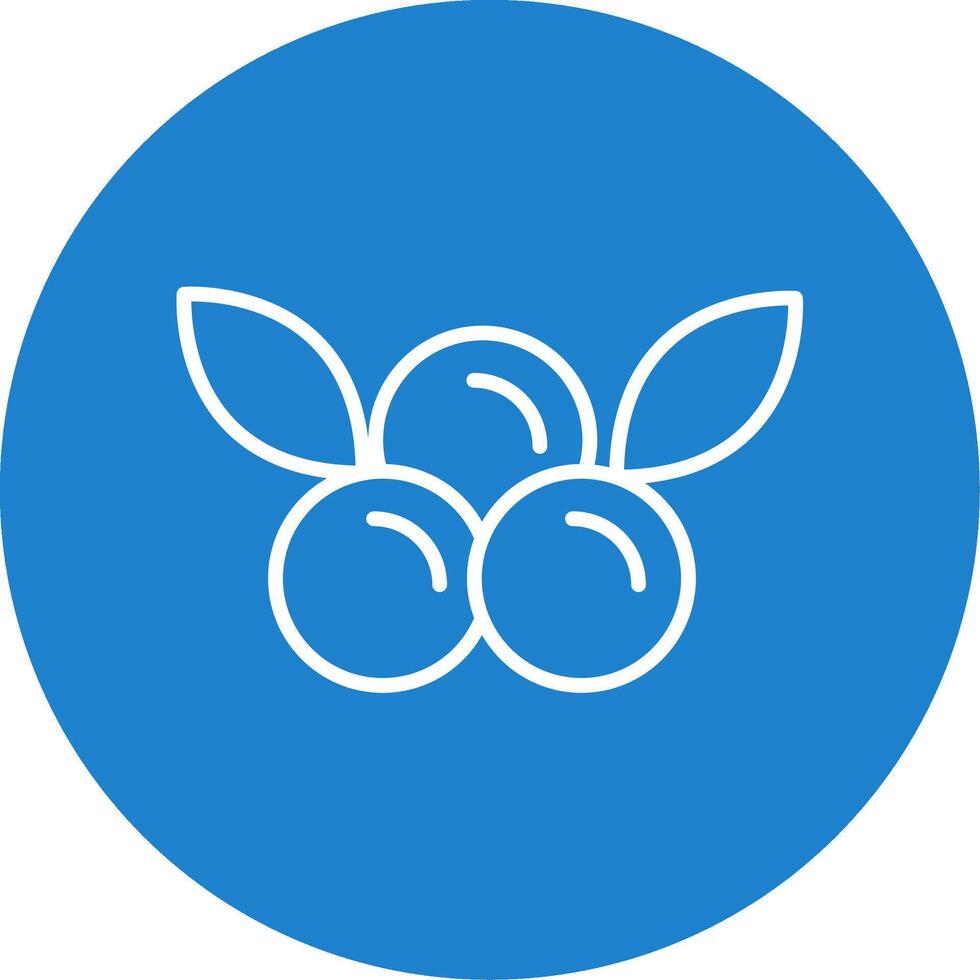 Cranberries Multi Color Circle Icon vector