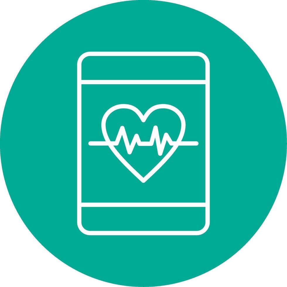 Heart Care Multi Color Circle Icon vector