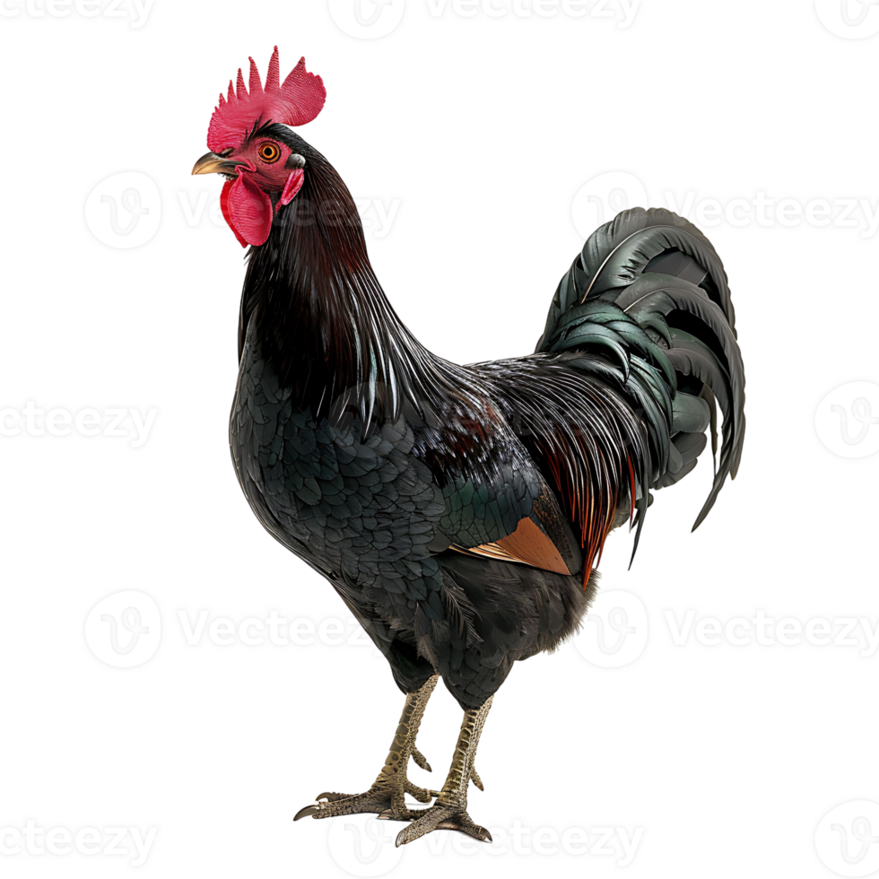 Rooster on isolated background png