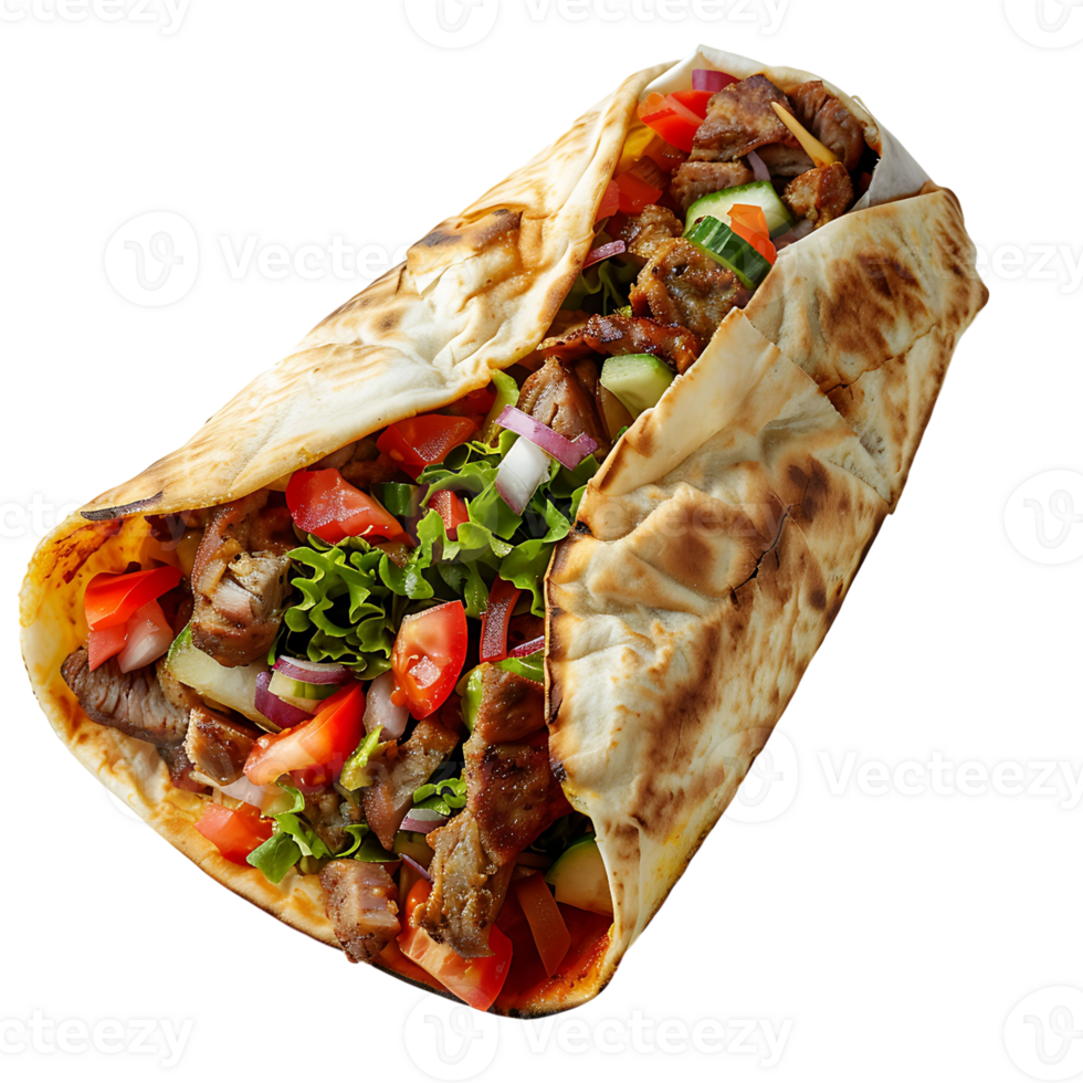 Taco on isolated background png