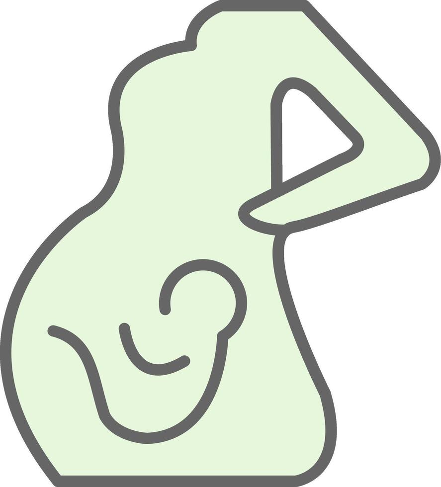 Obstetrics Fillay Icon Design vector