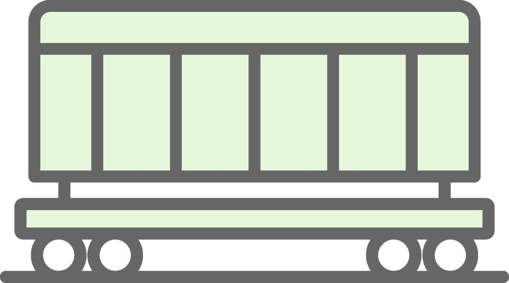 Cargo Train Fillay Icon Design vector