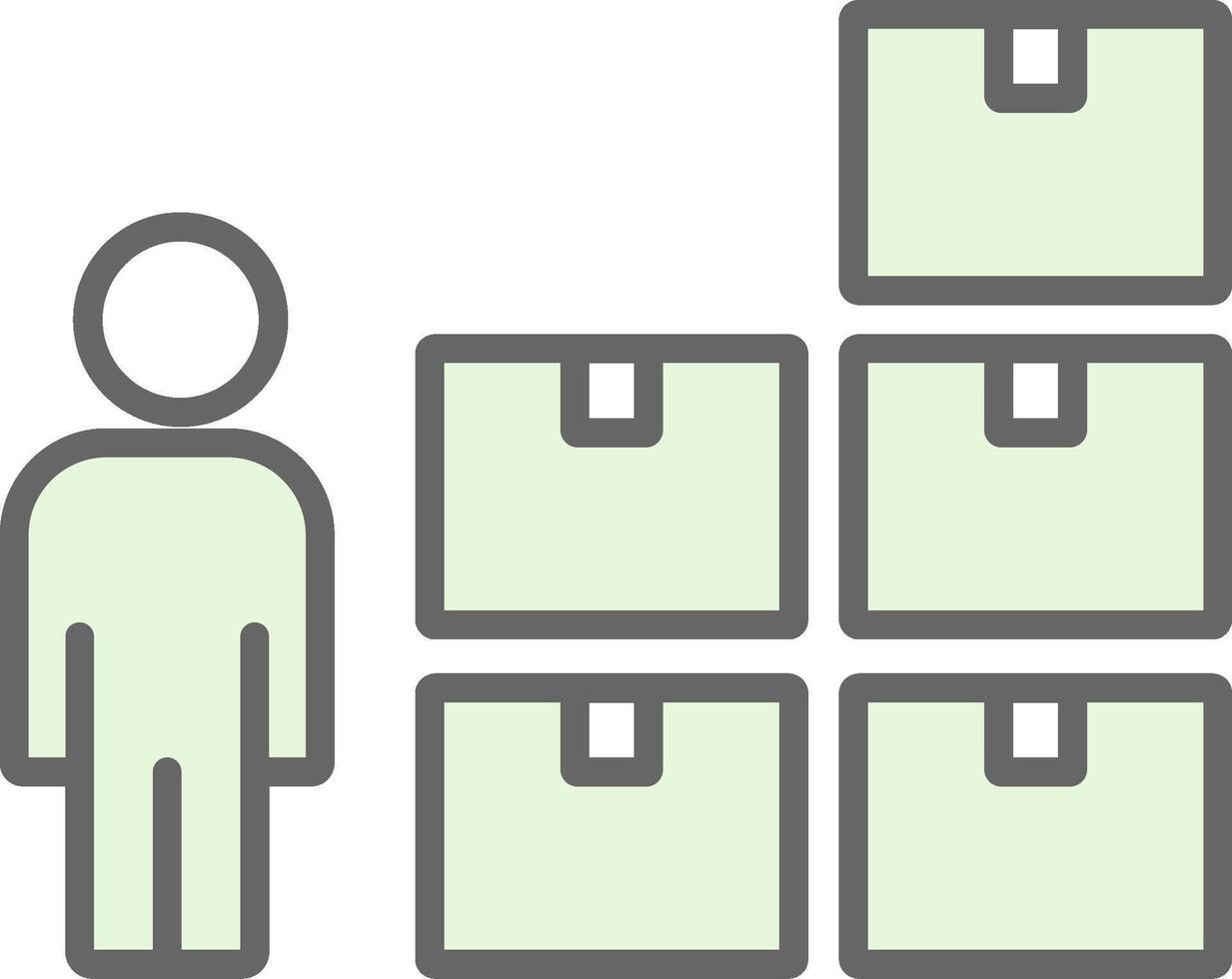 Control Fillay Icon Design vector