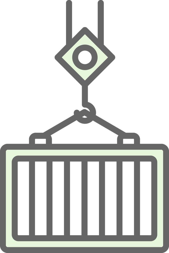 Container Fillay Icon Design vector