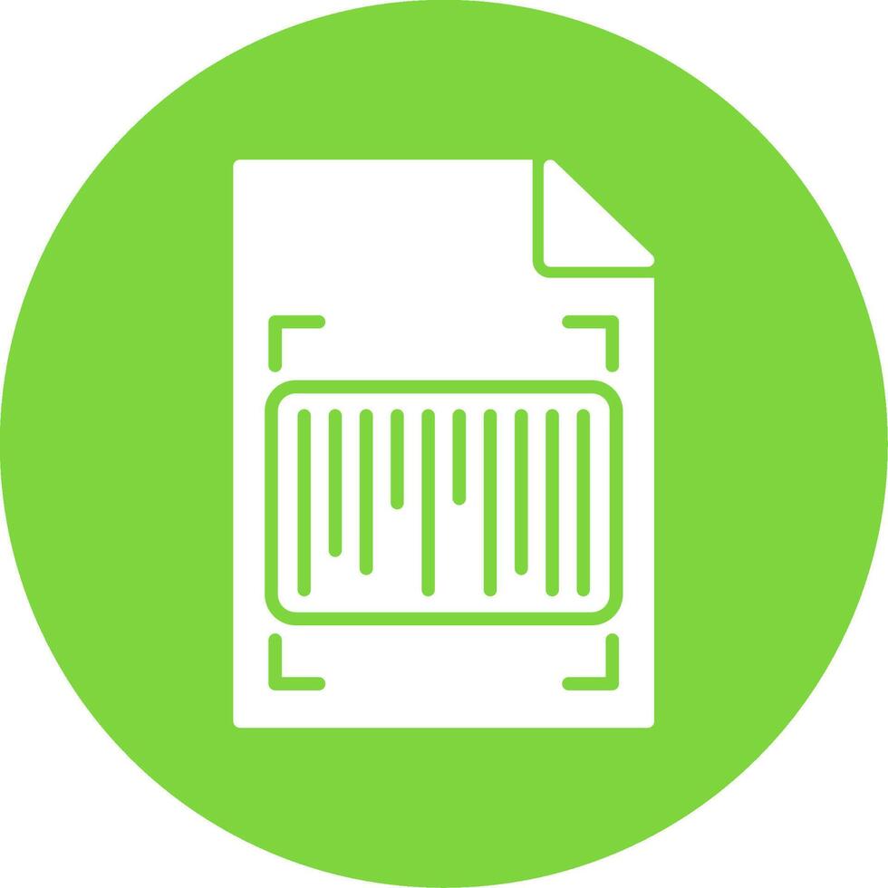 Barcode Multi Color Circle Icon vector