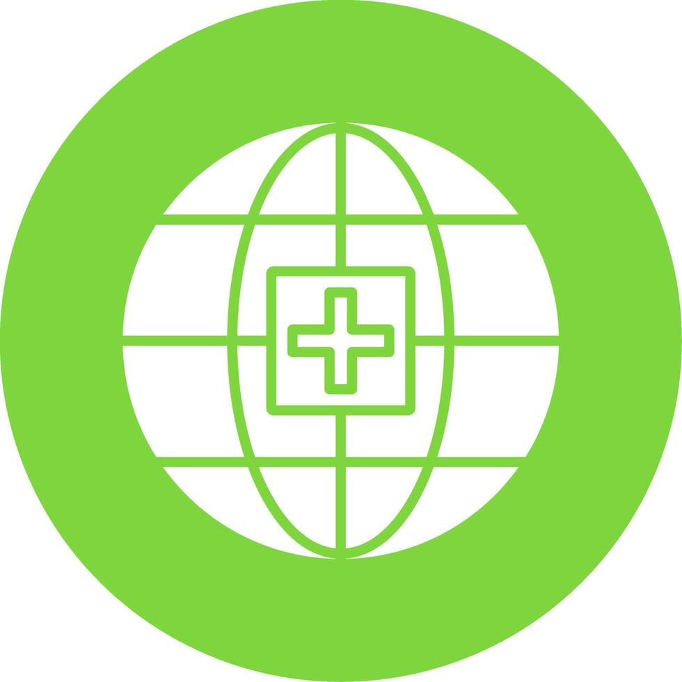 Global Medical Service Multi Color Circle Icon vector