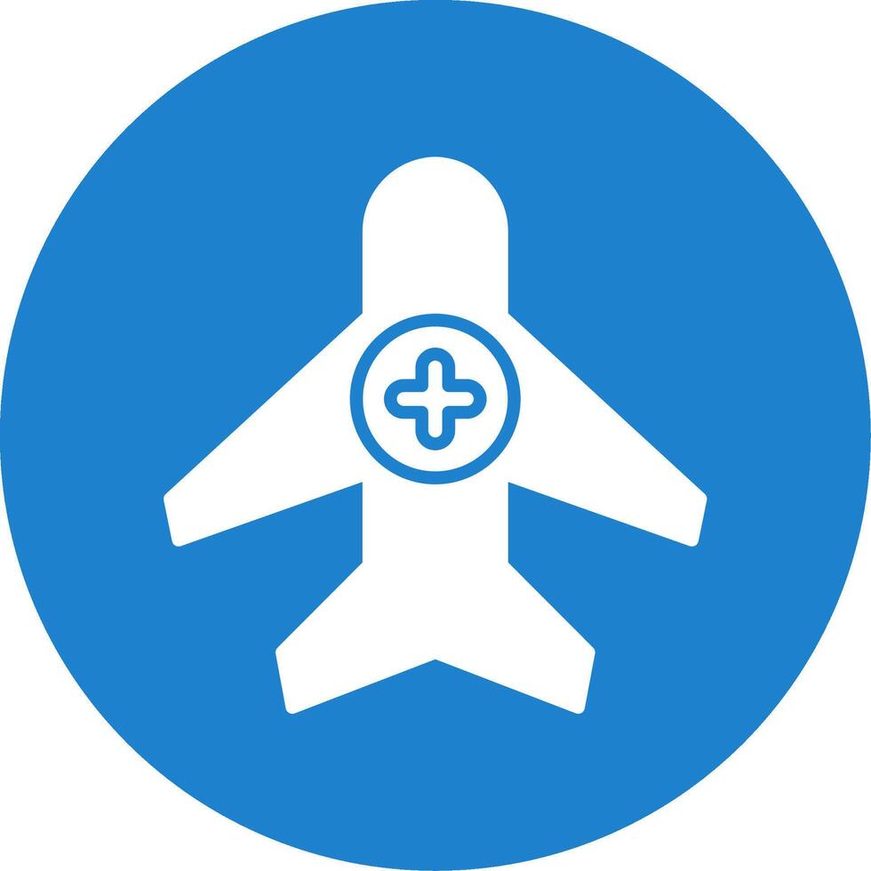 Air Medical Service Multi Color Circle Icon vector