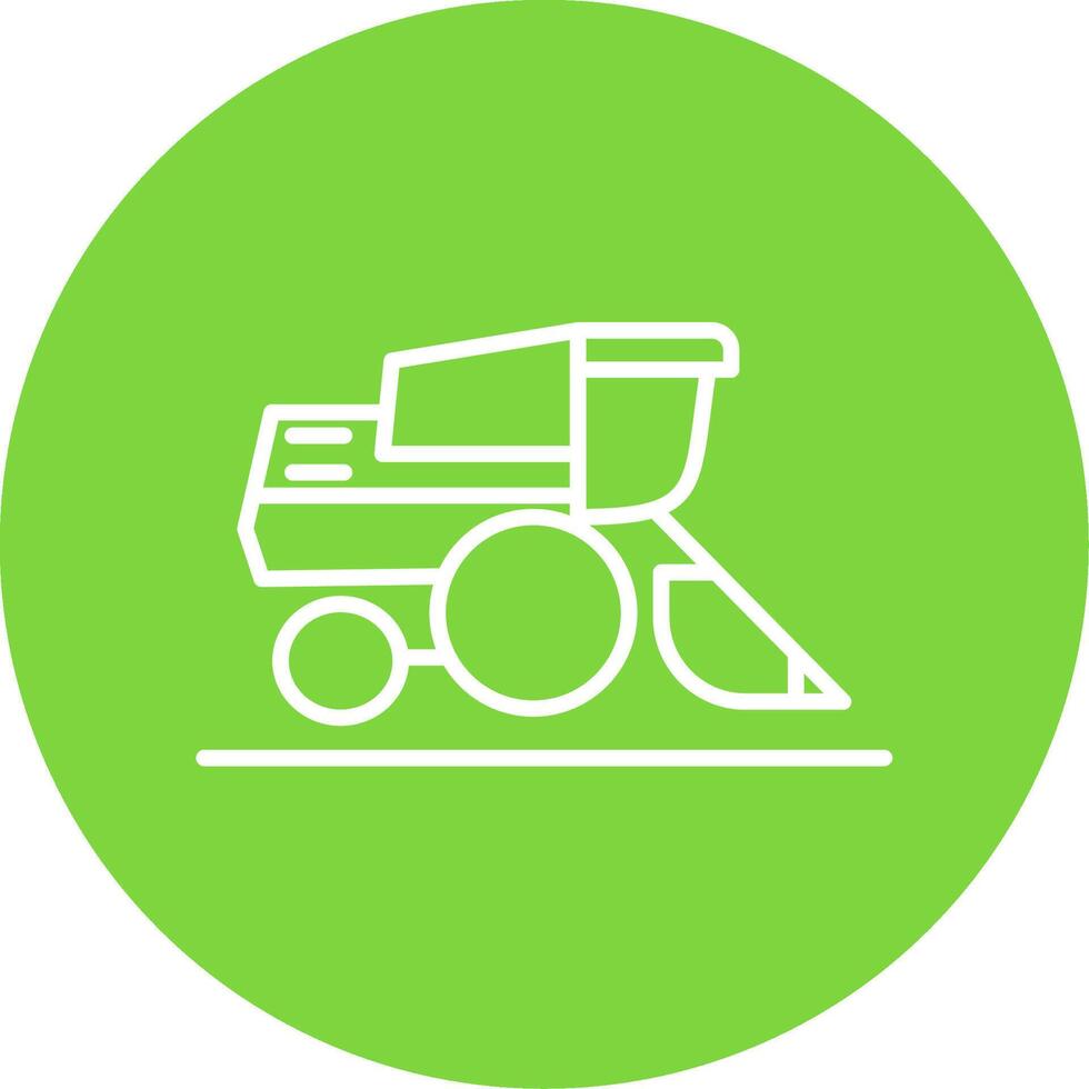 Harvester Multi Color Circle Icon vector