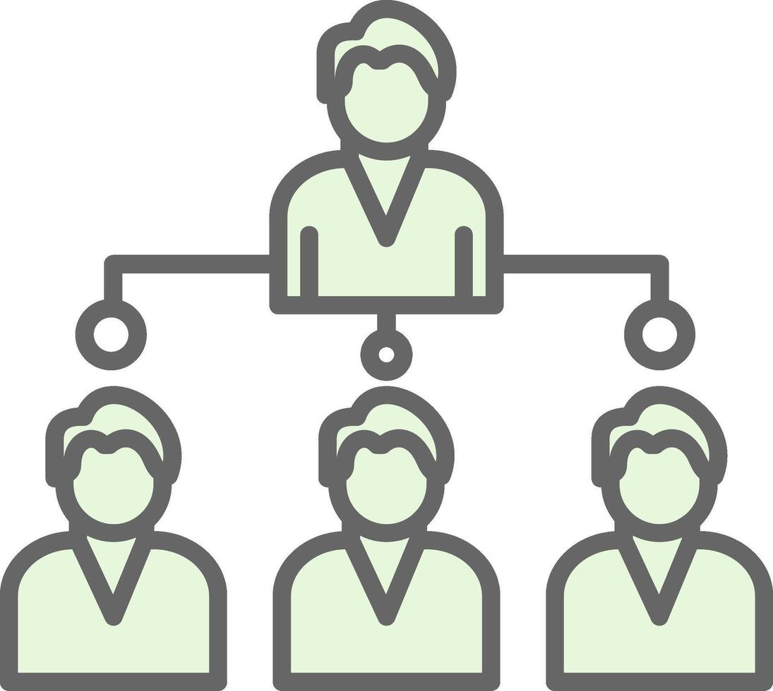 Company Structure Fillay Icon Design vector