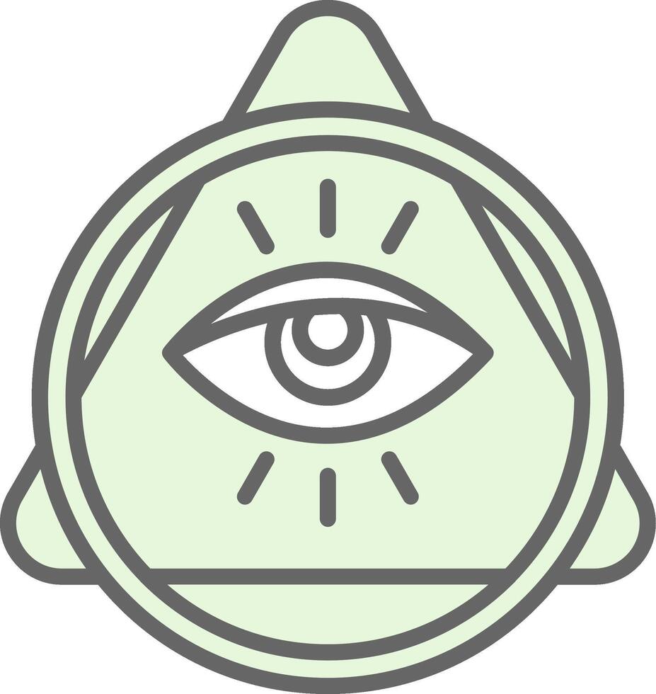 Eye Of Providence Fillay Icon Design vector
