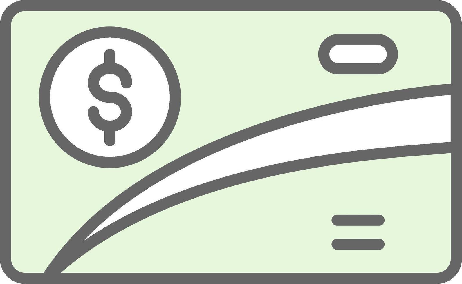 Prepaid Card Fillay Icon Design vector