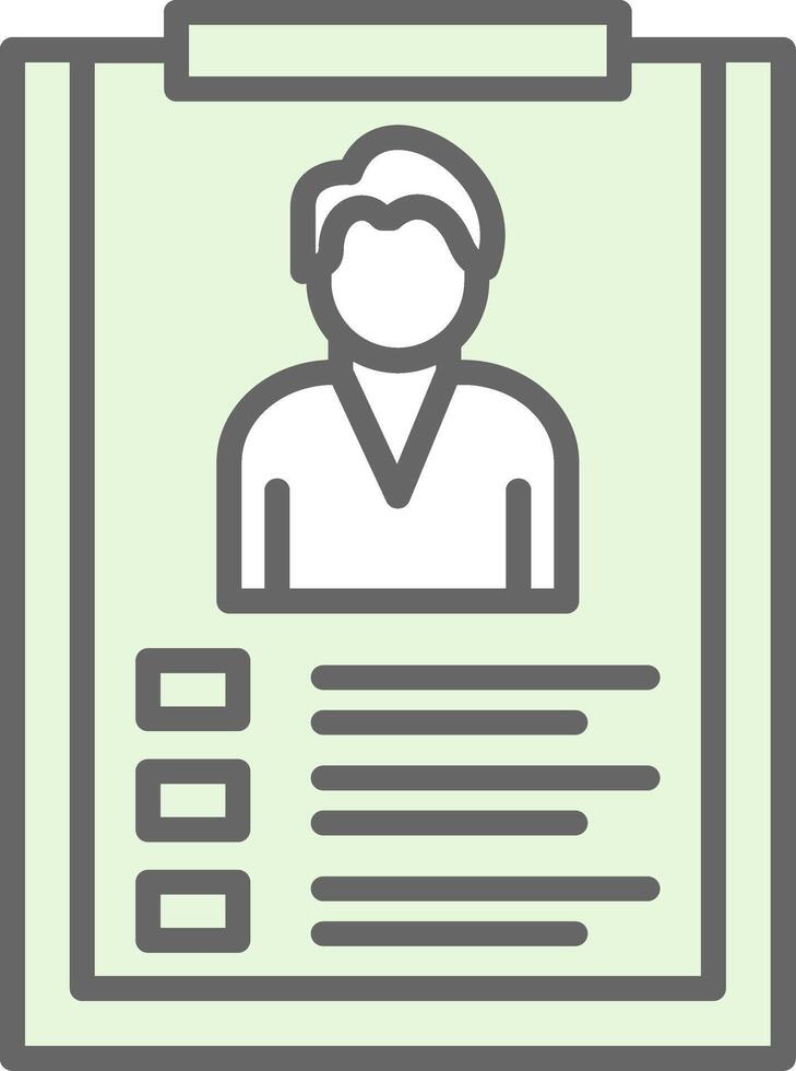 Employee Data Fillay Icon Design vector