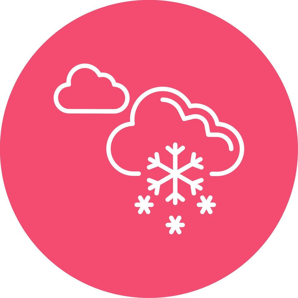 nevando multi color circulo icono vector