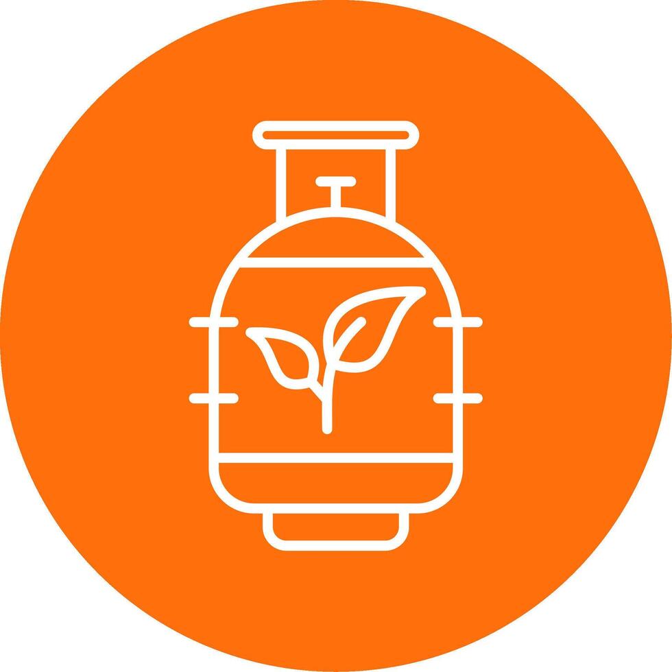 Bio Gas Multi Color Circle Icon vector