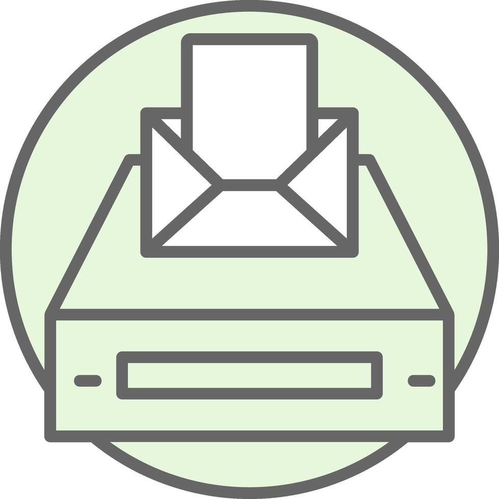 Project Inbox Fillay Icon Design vector