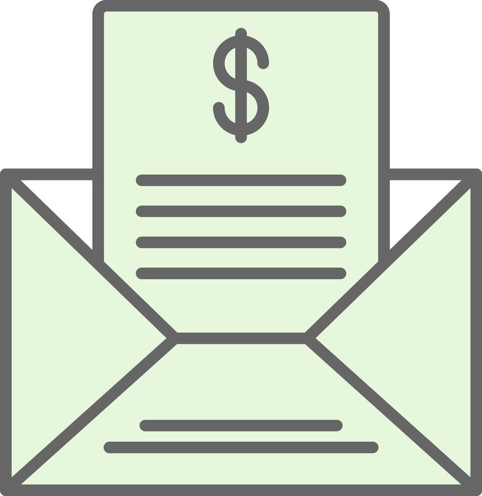 Mailing Lists Fillay Icon Design vector