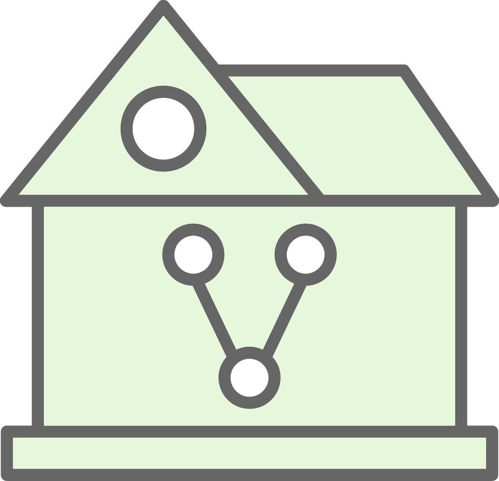 Sharing House Fillay Icon Design vector