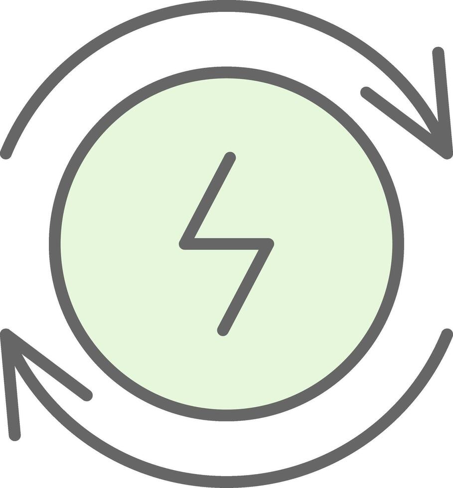 Electricity Fillay Icon Design vector
