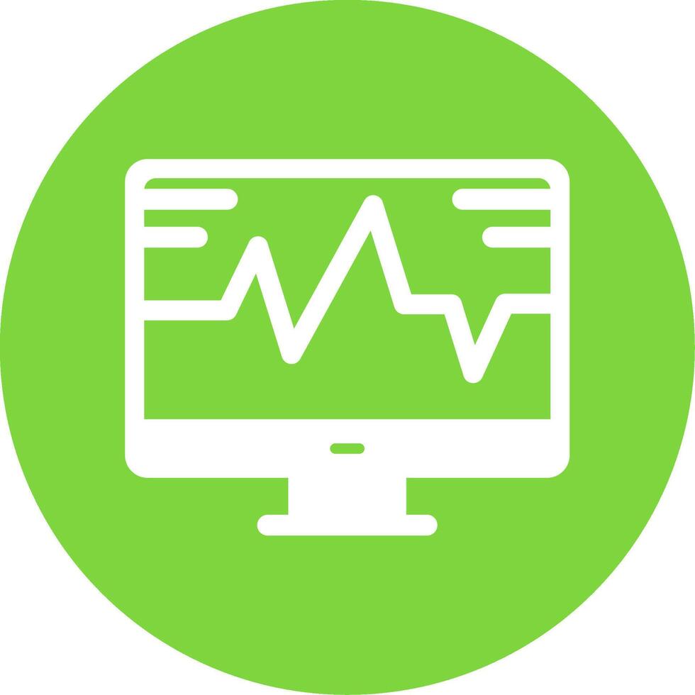 System Monitoring Multi Color Circle Icon vector