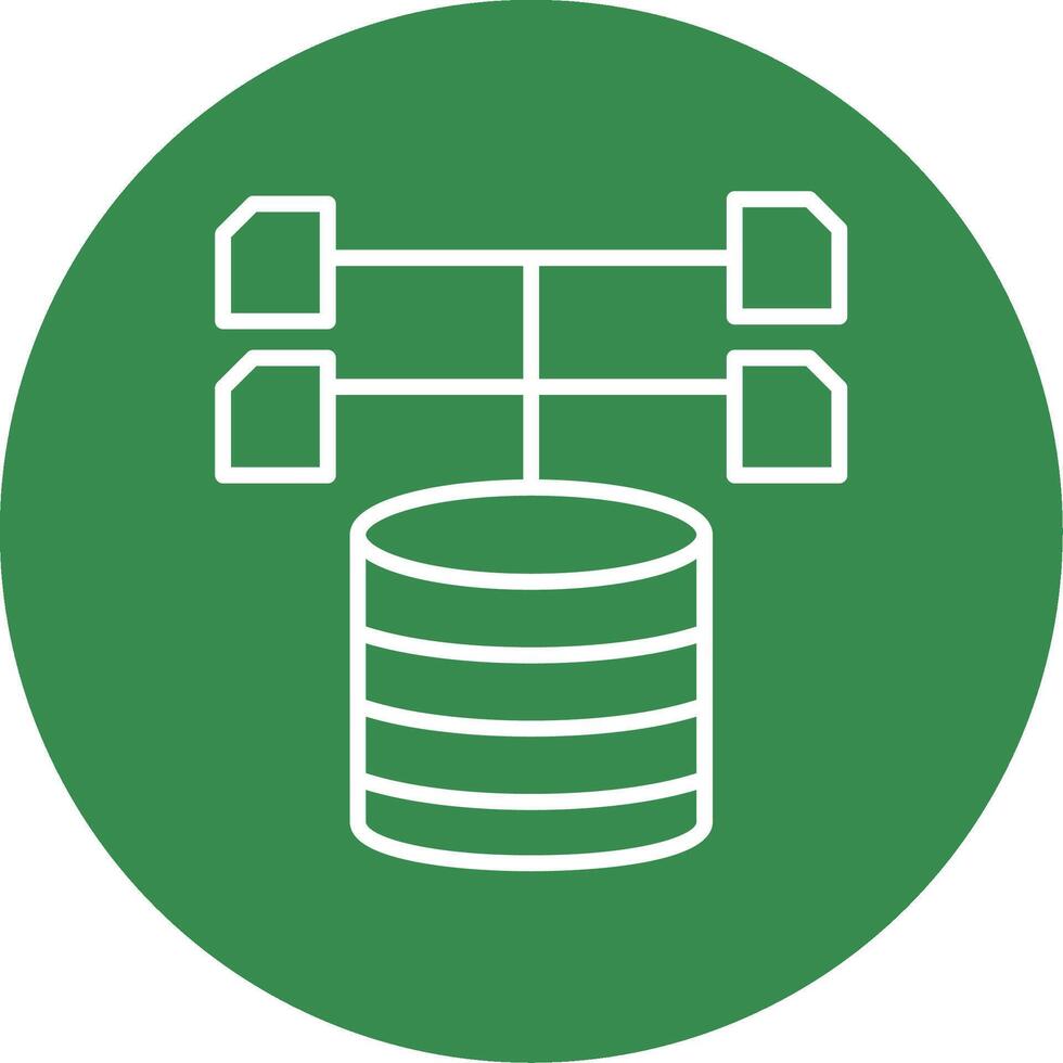 Data Collection Multi Color Circle Icon vector