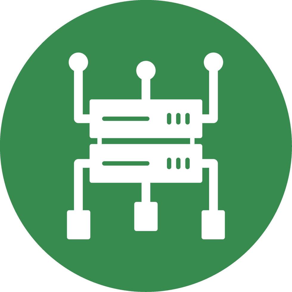 Data Structure Multi Color Circle Icon vector