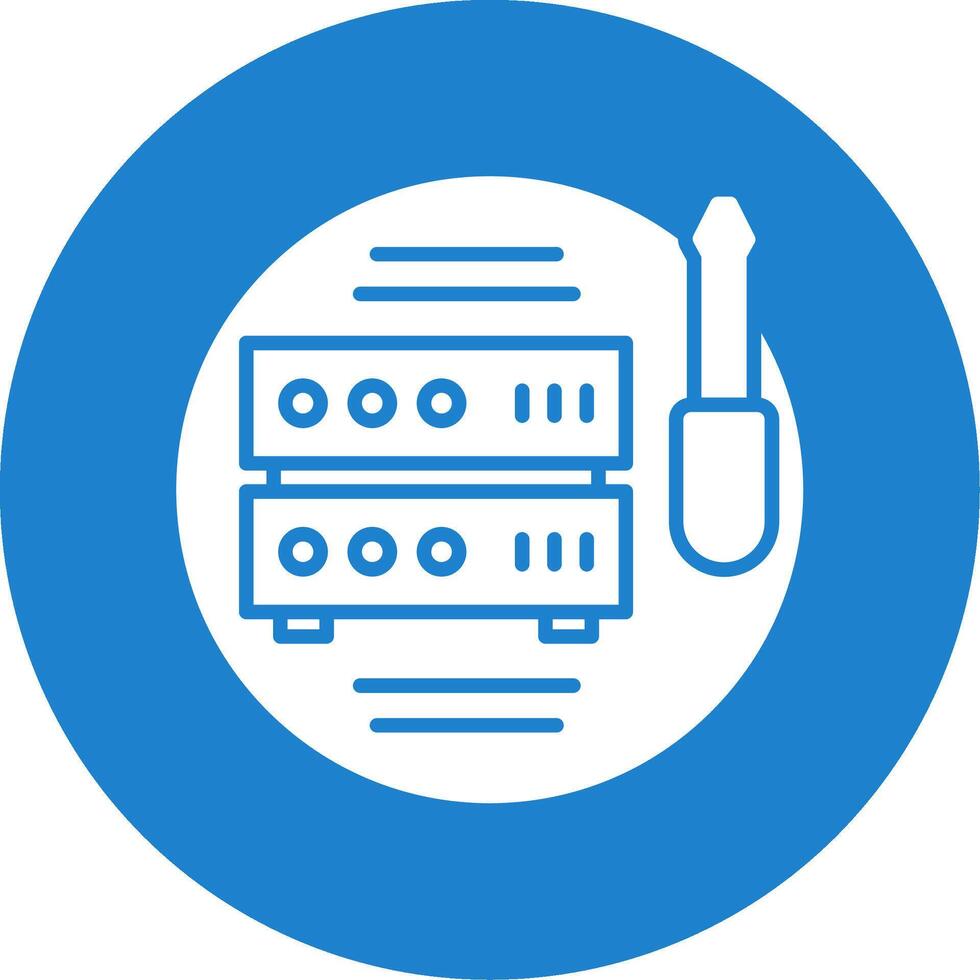 Tech Support Multi Color Circle Icon vector