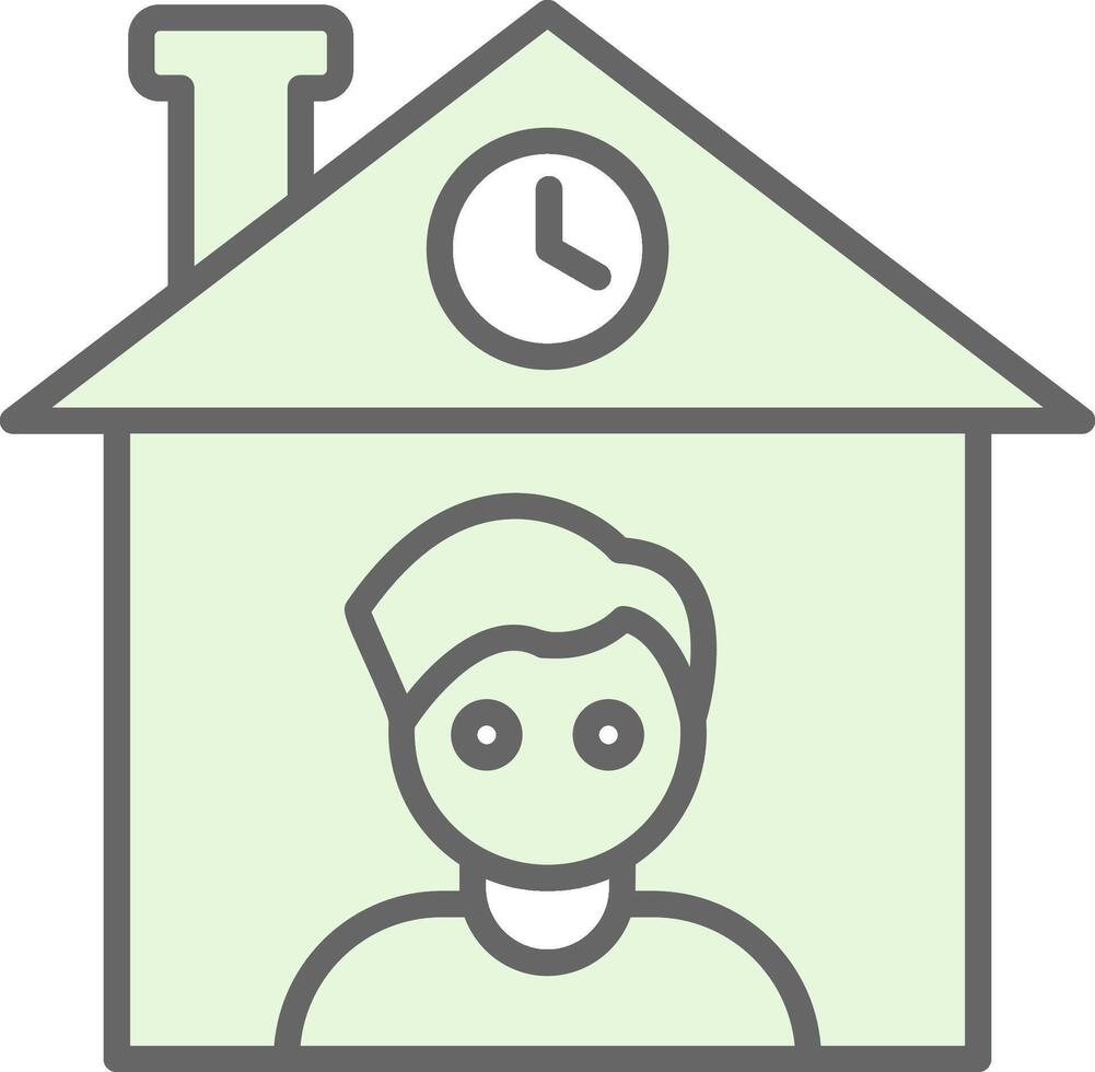 Home Owner Fillay Icon Design vector