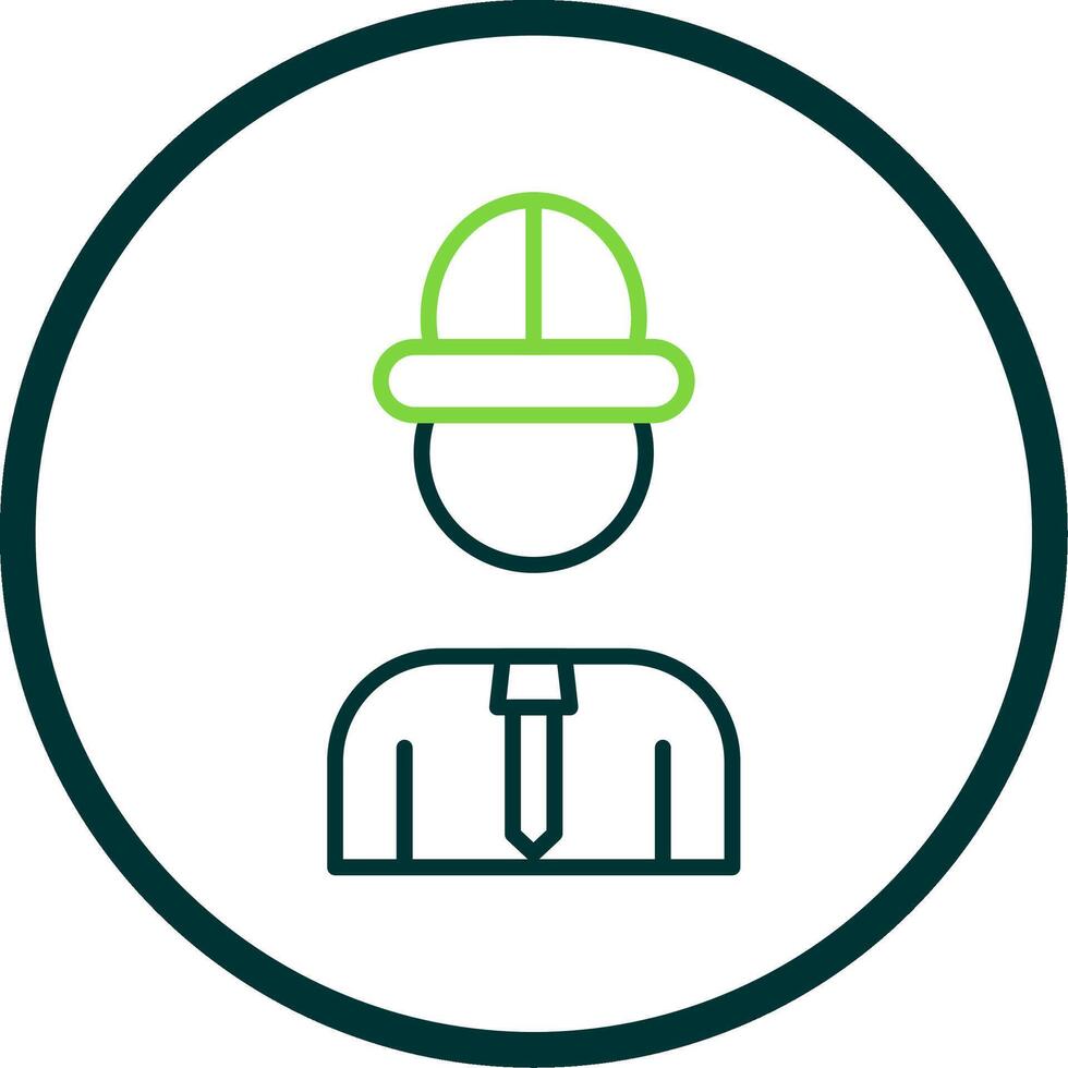 Architect Line Circle Icon Design vector
