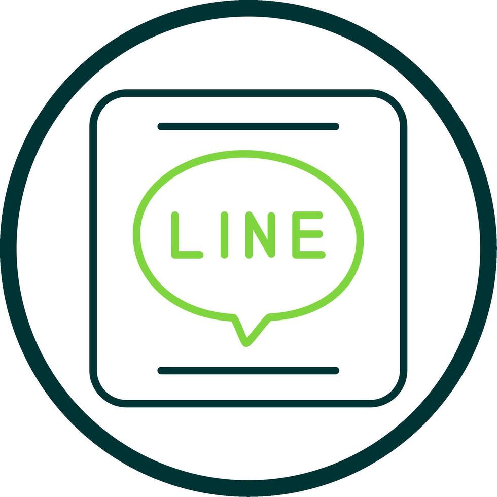 APP Line Circle Icon Design vector