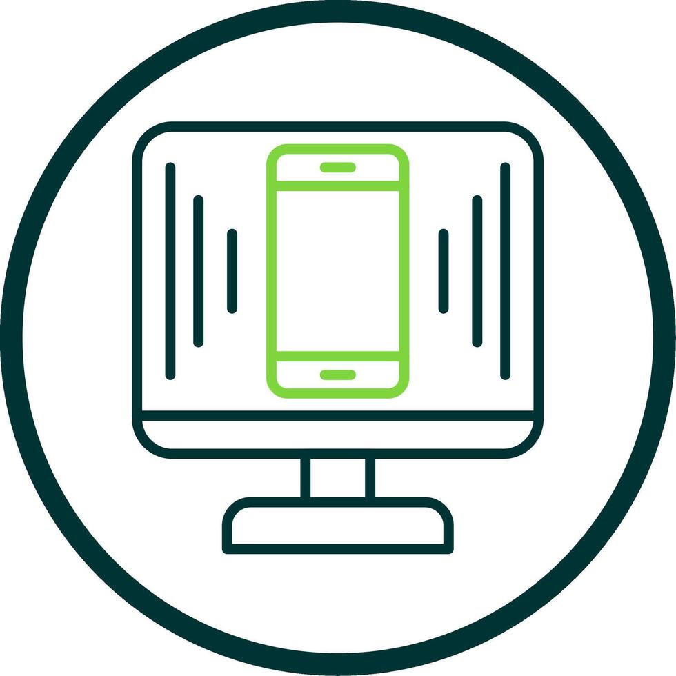 Responsive Design Line Circle Icon Design vector
