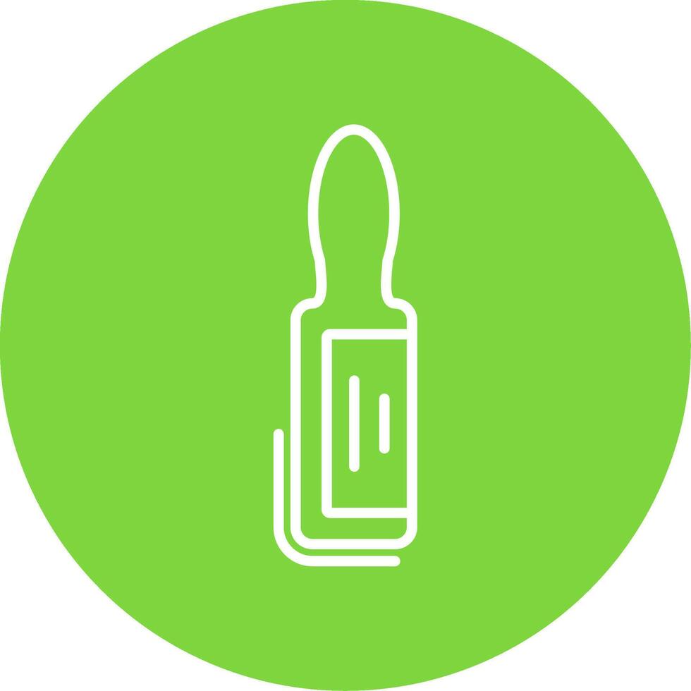 Ampoule Multi Color Circle Icon vector