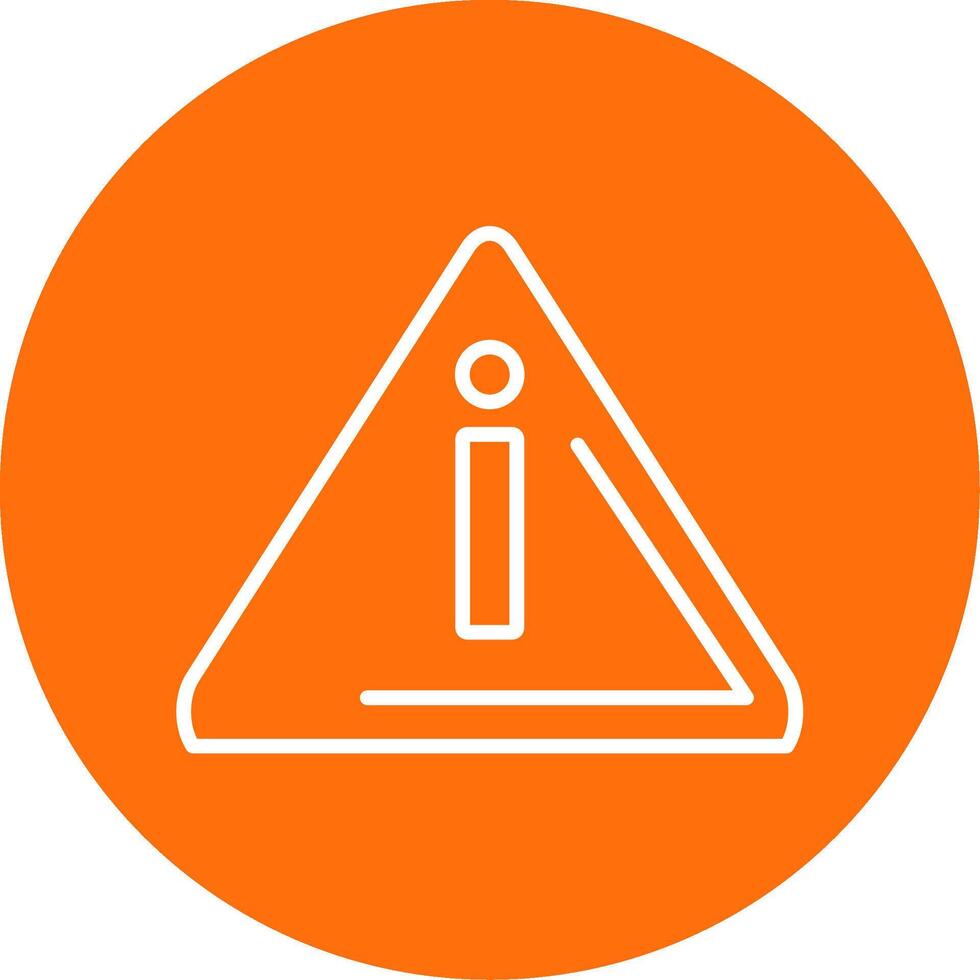 Alert Multi Color Circle Icon vector