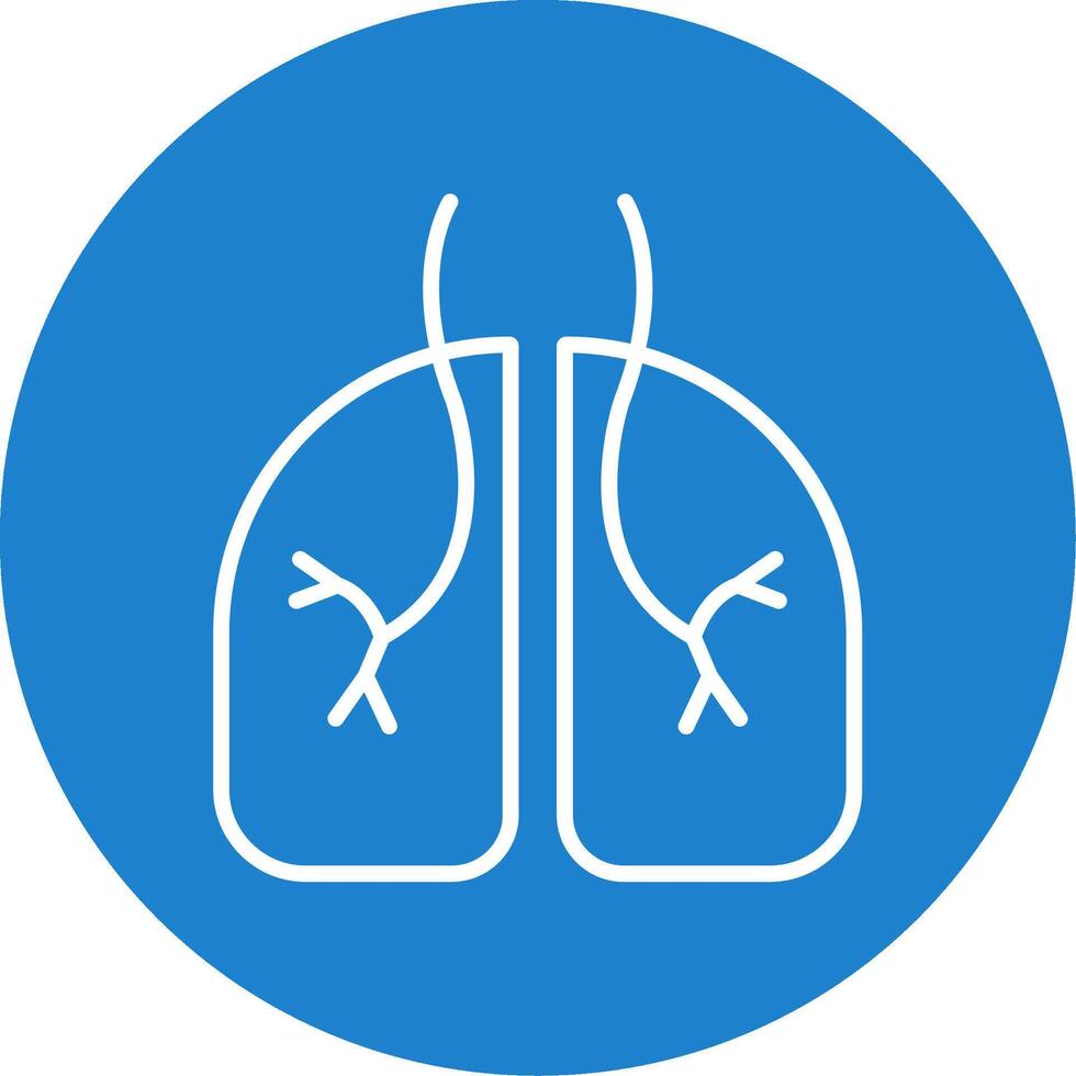 Pulmonology Multi Color Circle Icon vector
