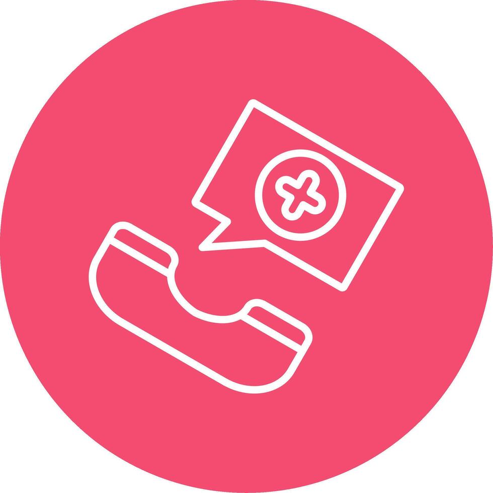 Doctor On Call Multi Color Circle Icon vector