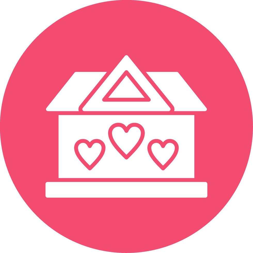 Shelter Multi Color Circle Icon vector