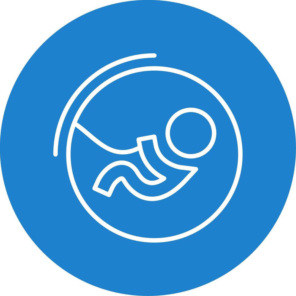 Fetus Multi Color Circle Icon vector