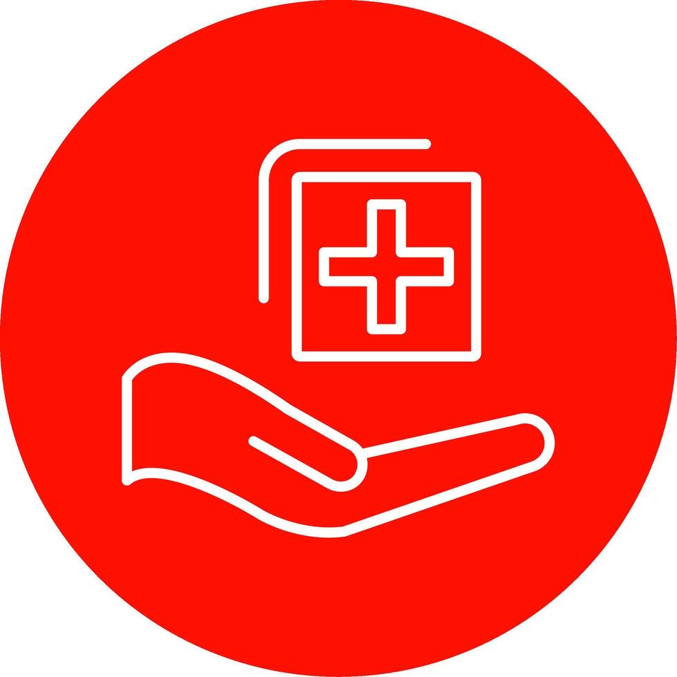 Medical Suppot Multi Color Circle Icon vector
