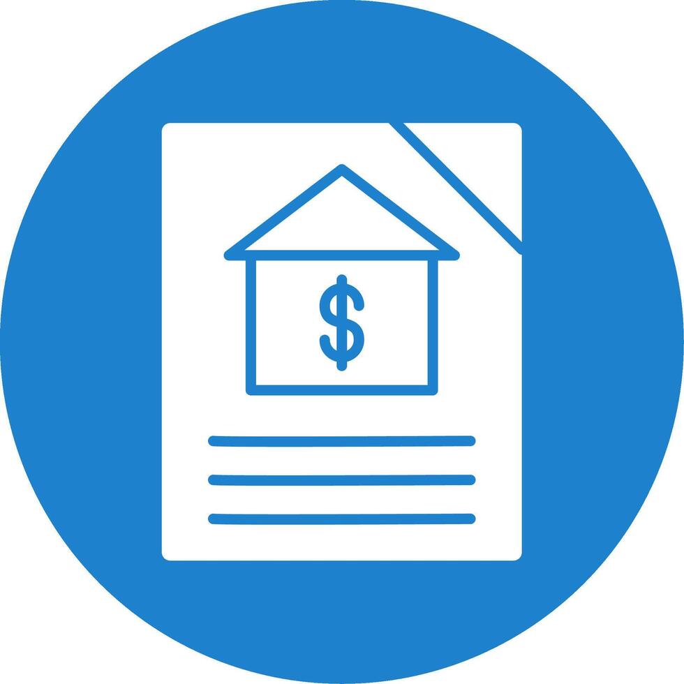 Mortgage Multi Color Circle Icon vector