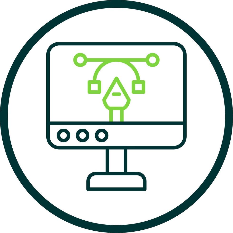 Design Line Circle Icon Design vector